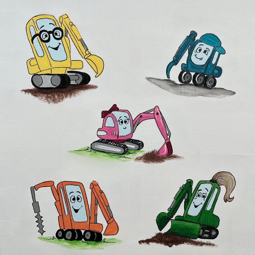 5 Little Excavators